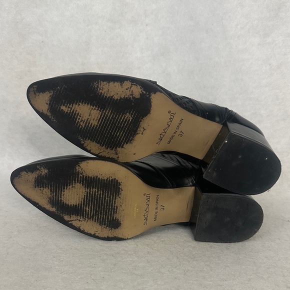 Sixtyseven Black Heeled Ankle Boots - Picture 9 of 9